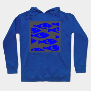 fish fiso blue Hoodie